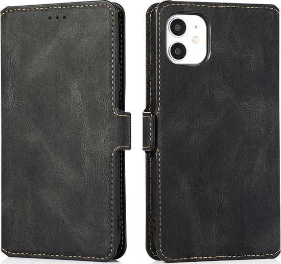 Bookcase Apple iPhone 11 - Zwart - Étui portefeuille - Porte-cartes