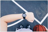 Poster – Horloge met Basketbal - 60x40cm Foto op Posterpapier