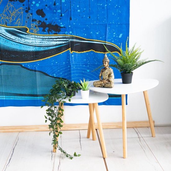 Authentiek Wandkleed Katoen Walvis (215 x 135 cm)
