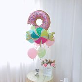 babyshower- Ballonnenset - verjaardag, geboorte - thema Sweet - Donut en snoep