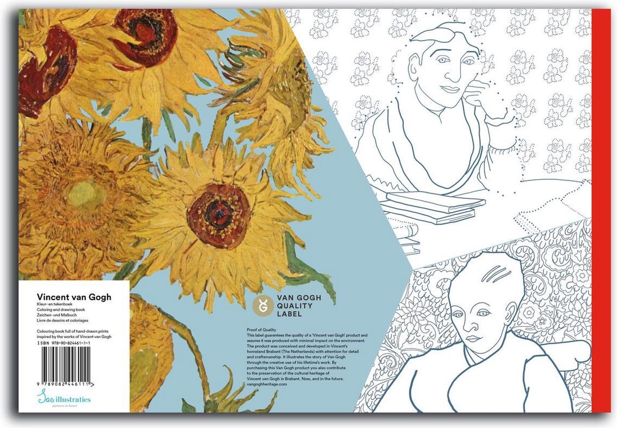 Vincent van Gogh Kleur- en Tekenboek voor Volwassenen | bol.com