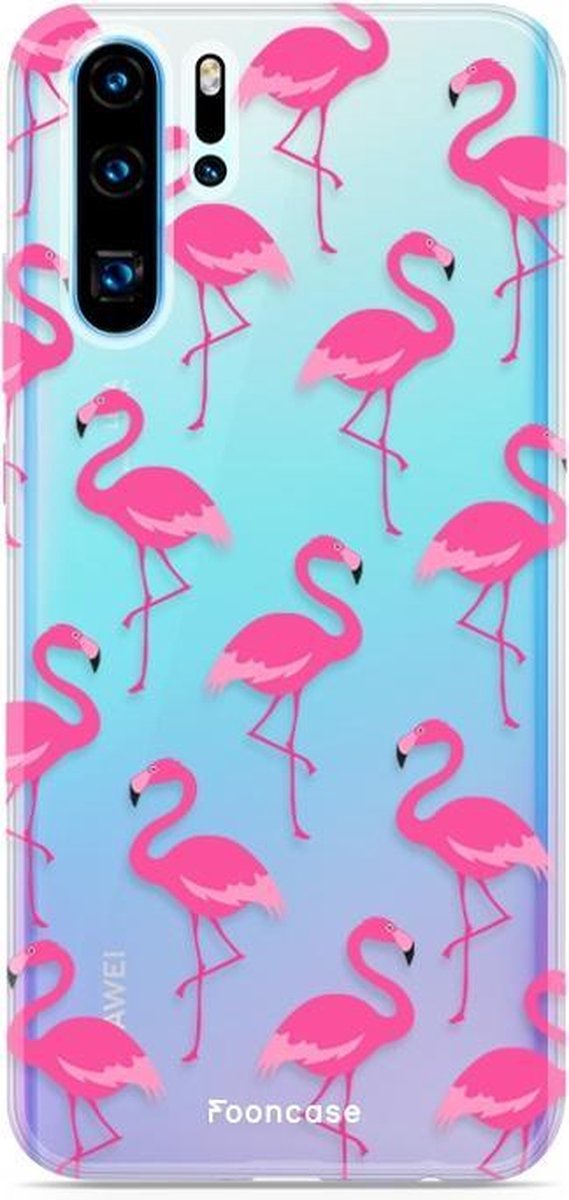 Huawei P30 Pro hoesje TPU Soft Case - Back Cover - Flamingo