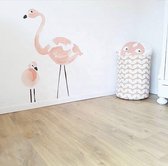 Autocollant mural | Flamant rose | Mère et Bébé | Décoration murale | Décoration murale | Chambre à coucher | Chambre des enfants | Chambre de bébé | Garçon | Fille | Décoration Autocollant