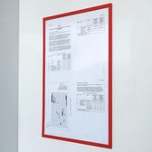 Porte-documents magnétique PRO A4 Rouge - Par pièce