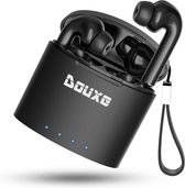 OX Premium Draadloze In-Ear Oordopjes - Draadloze Bluetooth Oortjes - Geschikt voor alle bluetooth smartphones - Zwart - Douxe