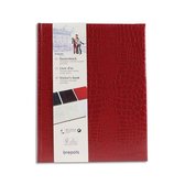 Belleganza Gastenboek 29.7 x 23.5 cm - Bordeauxrood met 160 pagina's crèmekleurig papier goudsnede