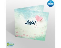 Muziekwenskaart – Liefs – zelf opneembaar – 60 seconden – 21x21cm – hoge kwaliteit – inclusief envelop