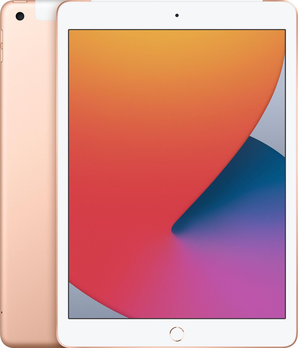 Apple iPad (2020) - 10.2 inch - WiFi + 4G - 128GB - Goud