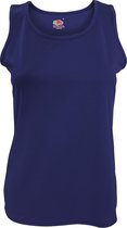 Fruit Of The Loom Vrouwen / Dames Mouwloze Lady-Fit Performance Vest Top (Donker Marine)