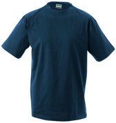 James and Nicholson - Unisex Medium T-Shirt met Ronde Hals (Donkerblauw)