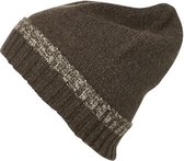 Myrtle Beach - Unisex Traditionele Beanie (Bruin/Beige)