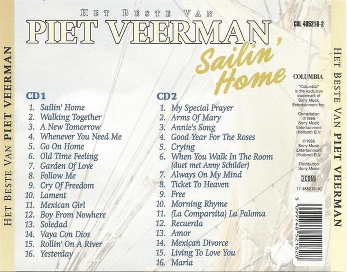 Sailin' Home, Piet Veerman Muziek bol