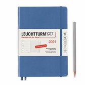 Leuchtturm A5 Medium Weekagenda & Notitieboek 2021 hardcover Denim blauw