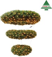 Triumph Tree - Diamond krans groen LED -  h93xd120cm