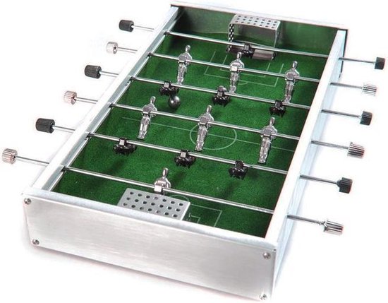Thumbnail van een extra afbeelding van het spel Aluminium Mini Tafelvoetbalset voetbal spel