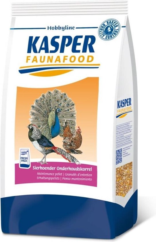 Kasper Faunafood Hobbyline Sierhoendervoer Onderhoudskorrel - Eendenvoer - 4 kg