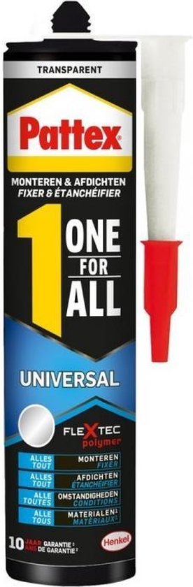 Pattex One for ALL Universal Transparent 300 gr | bol