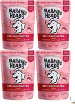 Hondenvoer - Natvoer - Graanvrij - Barking Heads Beef WAGGINGTON - 4 x 300gr