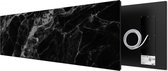 Hoog rendement infrarood stralingspaneel 625 Watt 40x150 cm Black Marble stone art, Welltherm