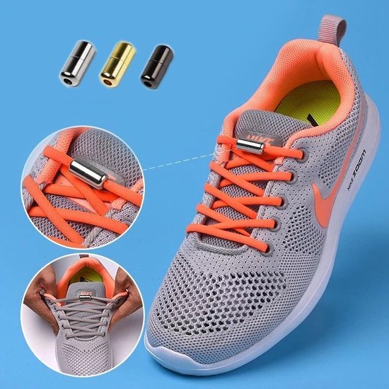Elastische veters Sneakers Kinderen Volwassenen Snelle schoenveters Spring Lock schoenveters Zonder strikken Rubberen banden Ronde luie schoenveters Schoenen kopen vanaf een prijs van 3.46