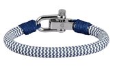 Bracelet corde Surfer Galeara Mao Wit - Marine Homme Femme 20.5cm