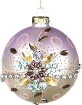 Goodwill Kerstbal Jewel Flower Diamant Multi Colour D 10 cm