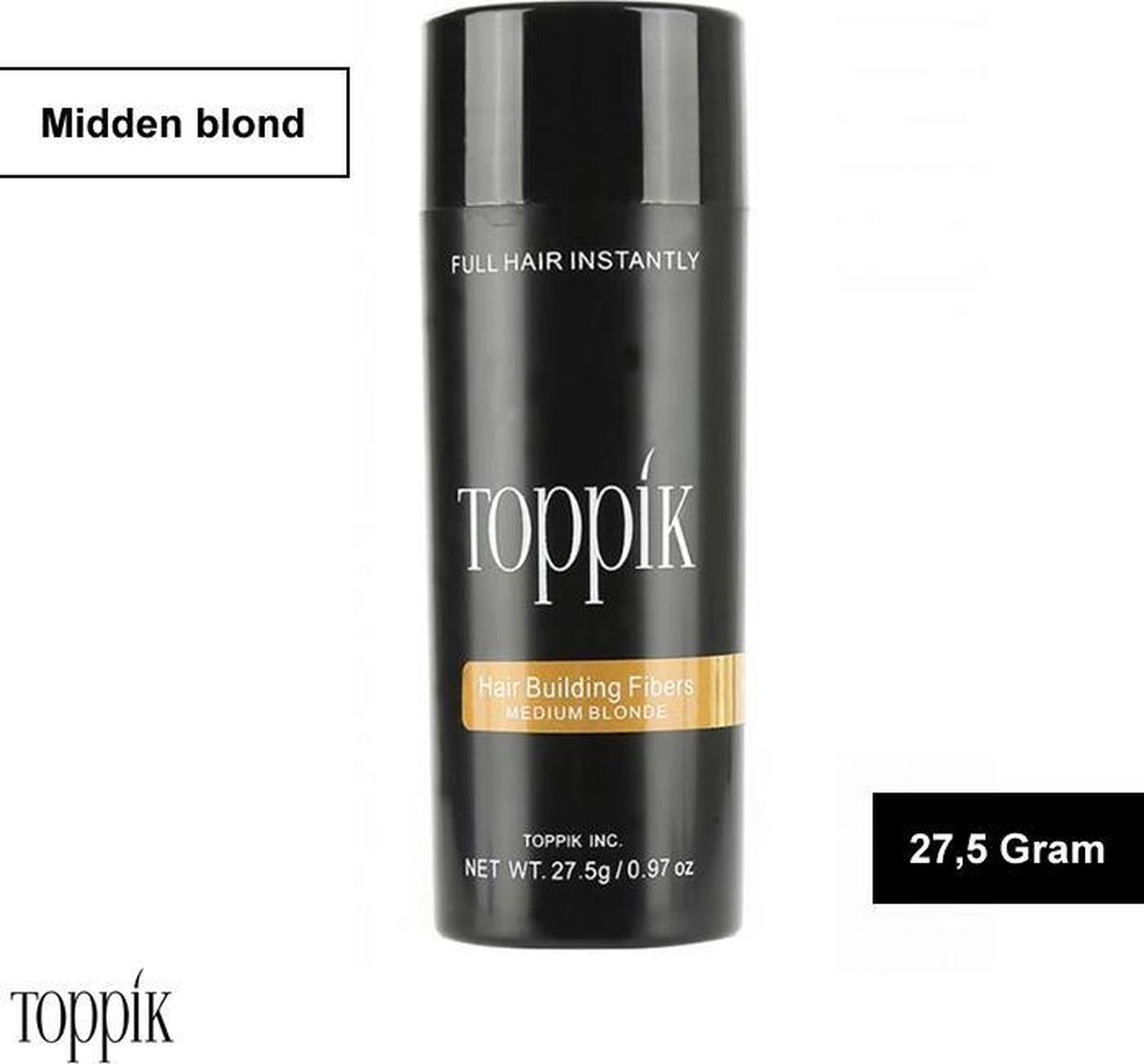 Haargroei vezels Toppik Hair Building Fibers - 27,5 gram - Blond