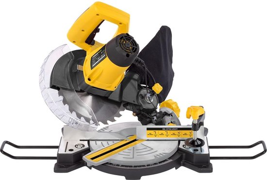 Powerplus elektrische verstekzaag POWX075700 - 1500W zaagmachine, Ø210mm - rechte & versteksneden - laser - met 1 acc.