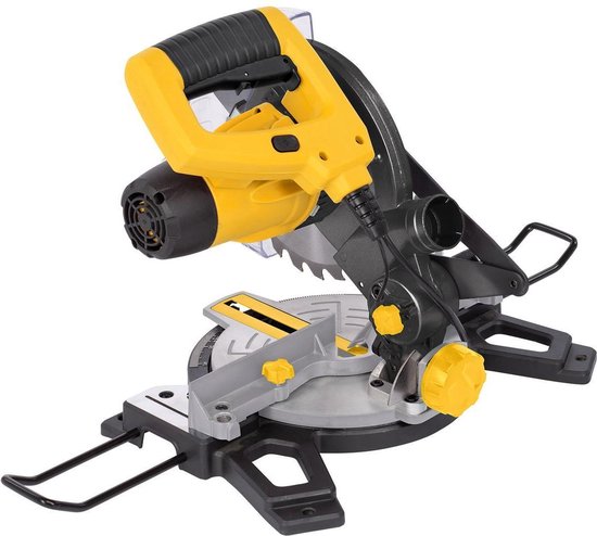 Powerplus elektrische verstekzaag POWX075700 - 1500W zaagmachine, Ø210mm - rechte & versteksneden - laser - met 1 acc.