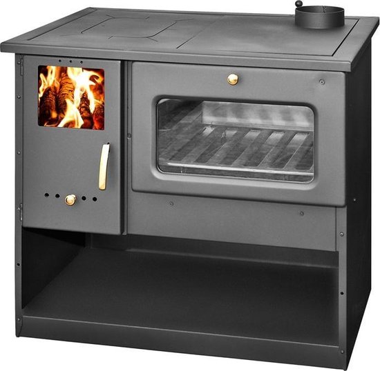 nemen hybride Dusver Houtkachel - Oven en kookplaat - Sfeerhaard - hout - openhaard hout |  bol.com