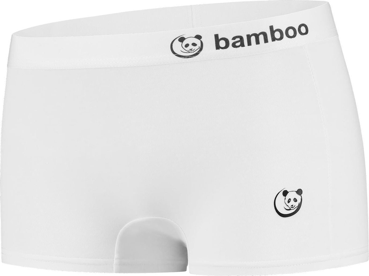 B.Bocelli - Bamboe Boxershort - Dames - Wit - Maat S
