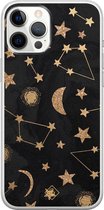 iPhone 12 Pro Max hoesje siliconen - Counting the stars | Apple iPhone 12 Pro Max case | TPU backcover transparant