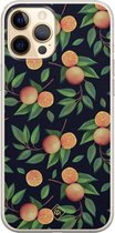 iPhone 12 Pro hoesje siliconen - Fruit / Sinaasappel | Apple iPhone 12 Pro case | TPU backcover transparant