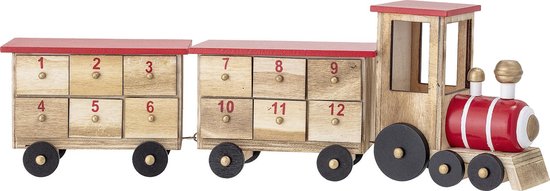 Houten Trein Adventskalender Met Lades