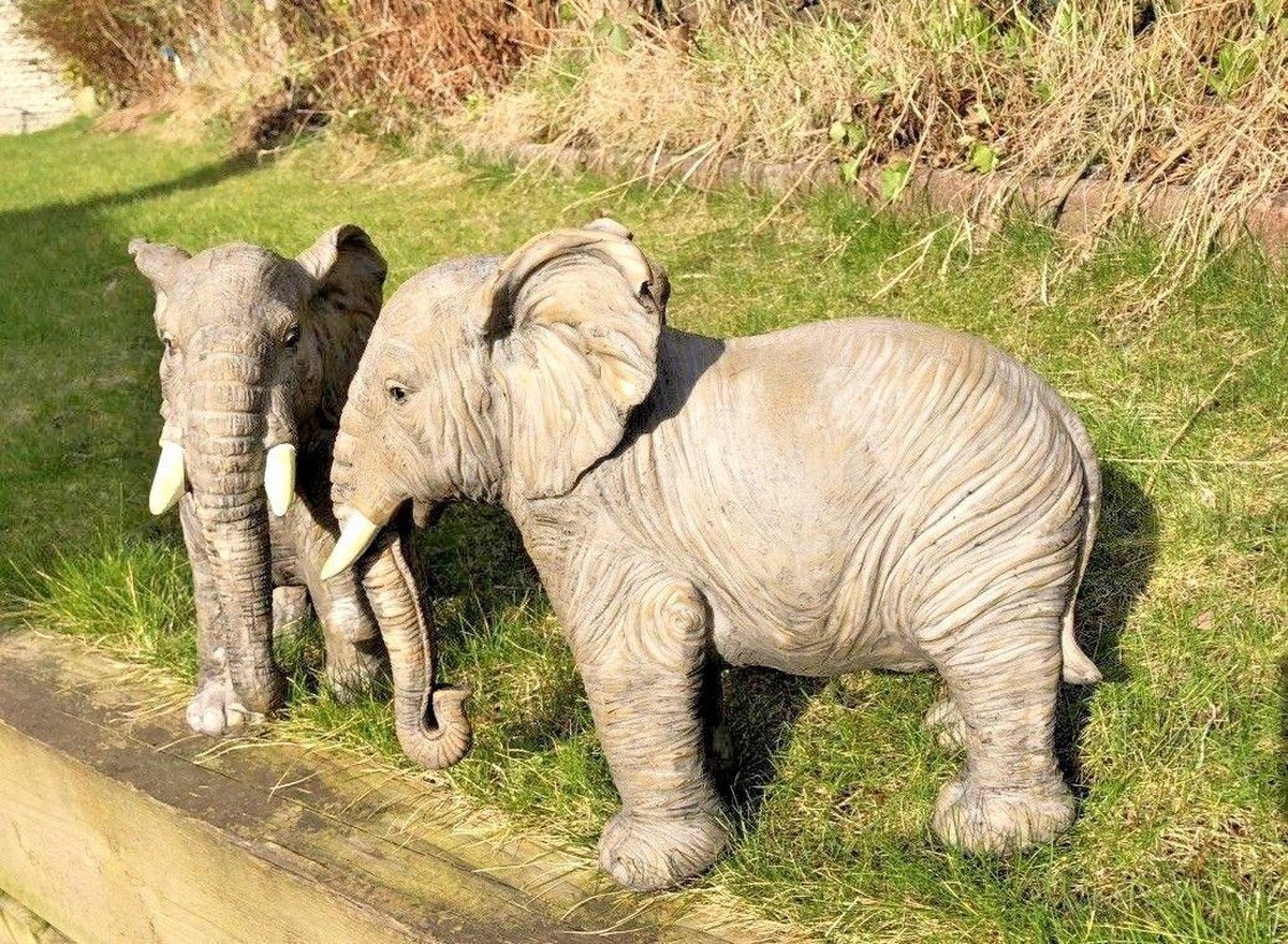Bronzartes Tuinbeeld Olifant - Groot bronzen beeld voor de tuin - 900431 Bronzartes Tuinbeeld Olifant - Groot bronzen beeld voor de tuin - 900431