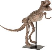 J-Line Dinosaurus T-Rex Op Voet Hars Lichtbruin