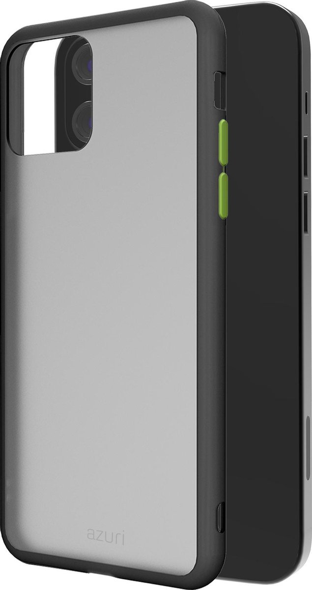 Azuri Apple iPhone 12 Pro Max hoesje - Backcover - Zwart frost look