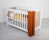 Bebies First Babybed / Ledikant Lars - Wit/Eiken 60 x 120 cm