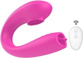 Swan 3 - G-Spot Suction & Vibration - 10 standen - USB oplaadbaar - Stil & Handig – Rose Red