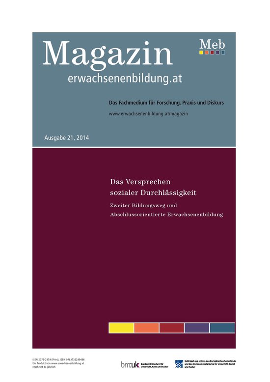 Das Versprechen sozialer Durchlässigkeit. Zweiter Bildungsw ... - cover
