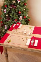 Placemet set Kerstboom borduren (set van 2 stuks)