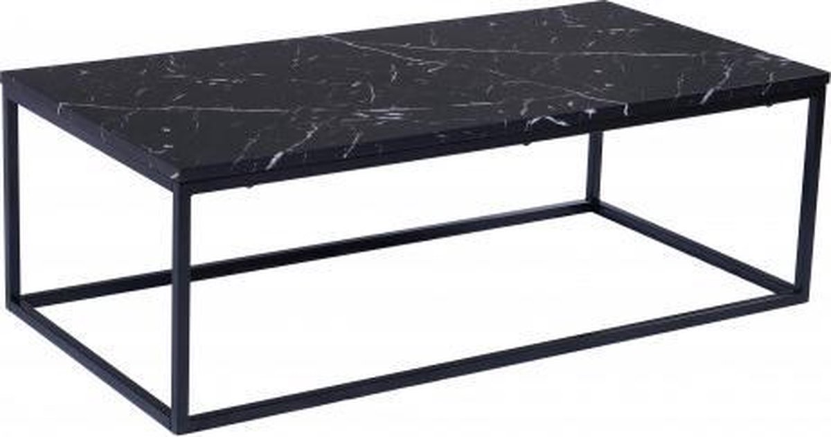 Salontafel Marmerdesign donker 120cm