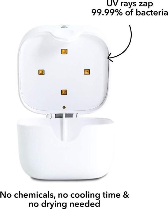 Nuby - Draagbare UV Sterilisator voor fopspenen - met 1 gratis fopspeen van Nûby — afbeelding 5