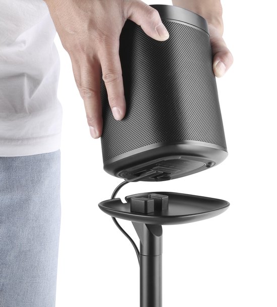 VDD Gaming - Vloerstandaard Sonos® One Sonos® One SL en Sonos® Play:1 - Speaker Standaard - Vloerstandaard Speaker - Kabelmanagment - Zwart van VDD Gaming — afbeelding 2