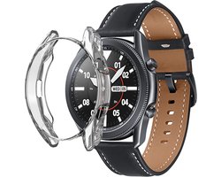 Bumper geschikt voor Samsung Galaxy Watch 3 41mm Siliconen Case Screenprotector bol