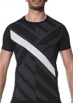 Asics Silver Sportshirt - Maat M  - Mannen - zwart,grijs,wit