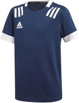 adidas Sportshirt - Maat 128  - Jongens - navy,wit