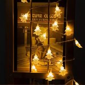 Led lampjes slinger - Kerstboompjes - 3 meter - 20 lichtjes - Warm white - Kerst - Winter - Lichtsnoer op batterij
