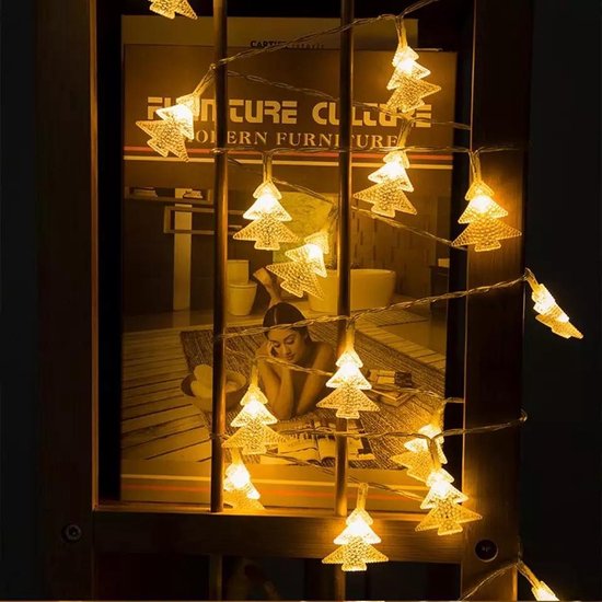 Tijdreeksen Keizer ornament Led lampjes slinger - Kerstboompjes - 3 meter - 20 lichtjes - Warm white -  Kerst -... | bol.com