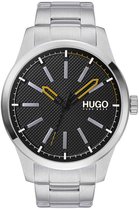 Hugo Invent 1530147 Horloge - RVS - Zilverkleurig - Ø 46 mm